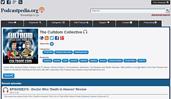 CultdomOnPodcastpedia