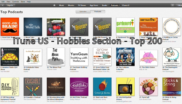 CultdomPodcastAug2014At14InTop200HobbiesUSversionOFiTunes