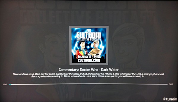 PodcastPlayingOnTVviaTuneInAndChromecast